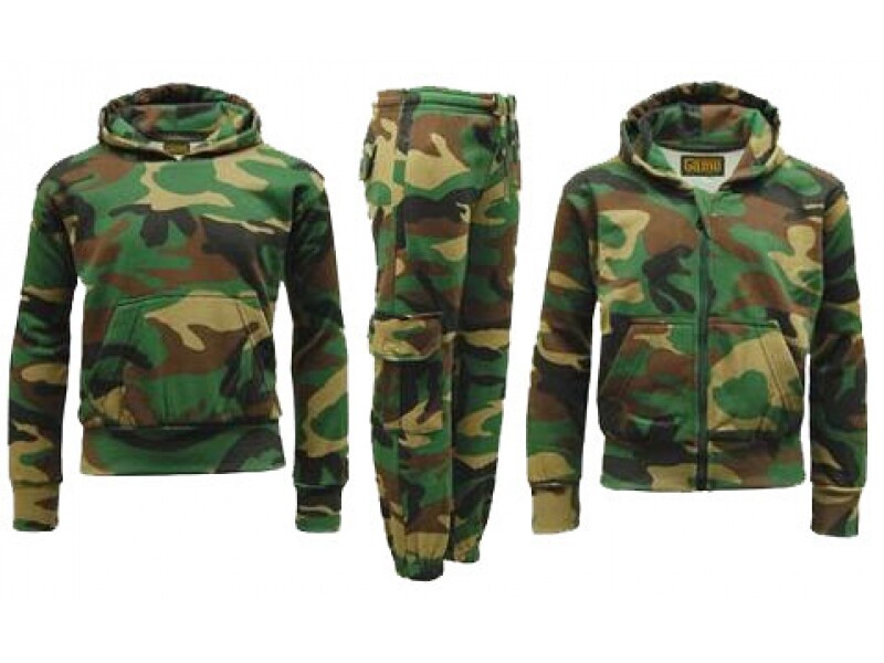 Pallatrax Kids Camo Tracksuit
