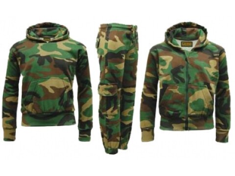 Pallatrax Kids Camo Tracksuit